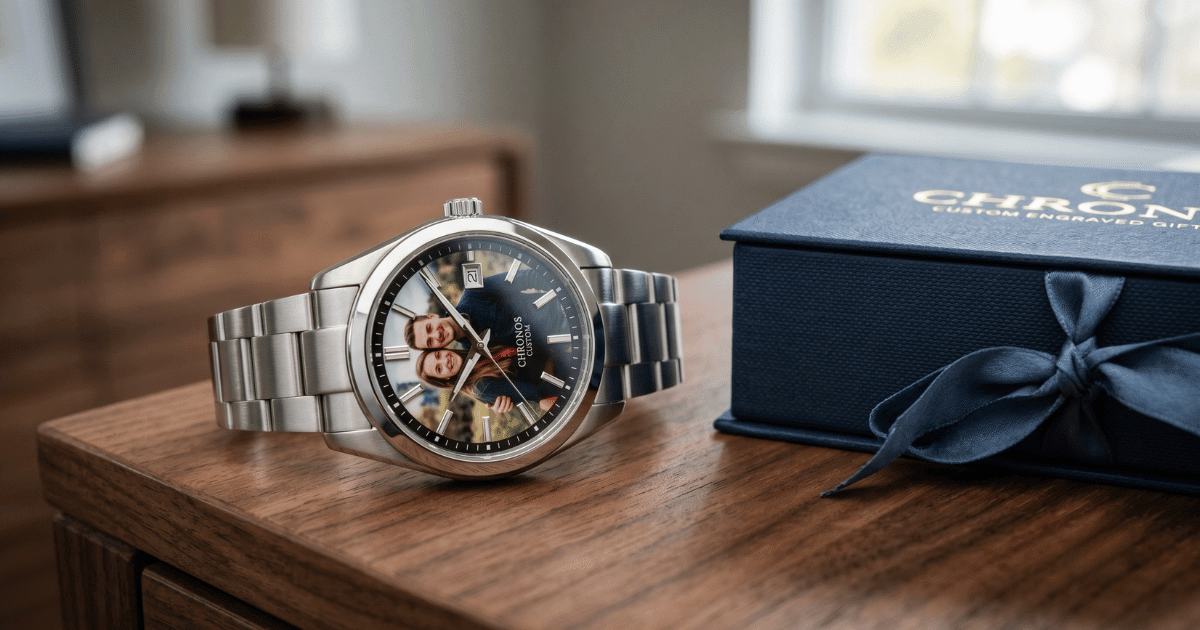 Custom Watch Gift for Non Jewelry Wearing Husband Worth Buying