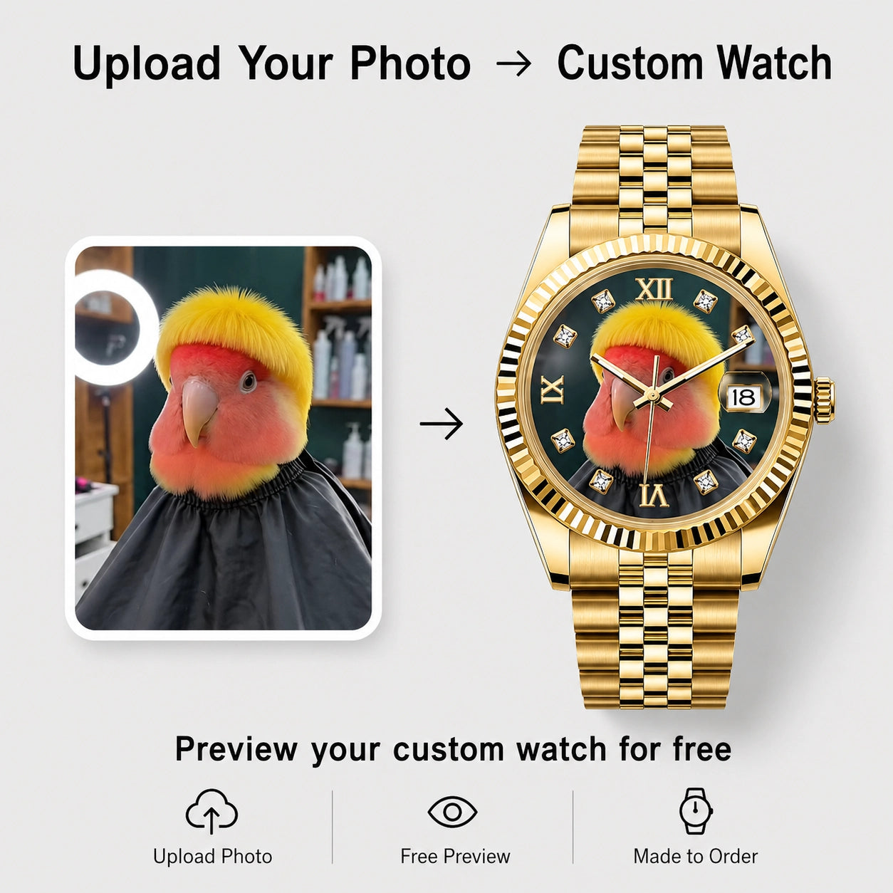 Daykeeper Gold Custom Watch