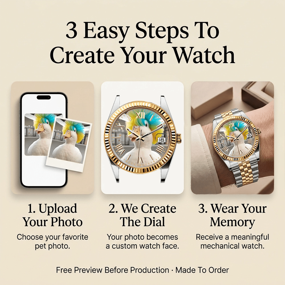 Daykeeper – Golden Pawprints - YATSSO CUSTOM WATCHES
