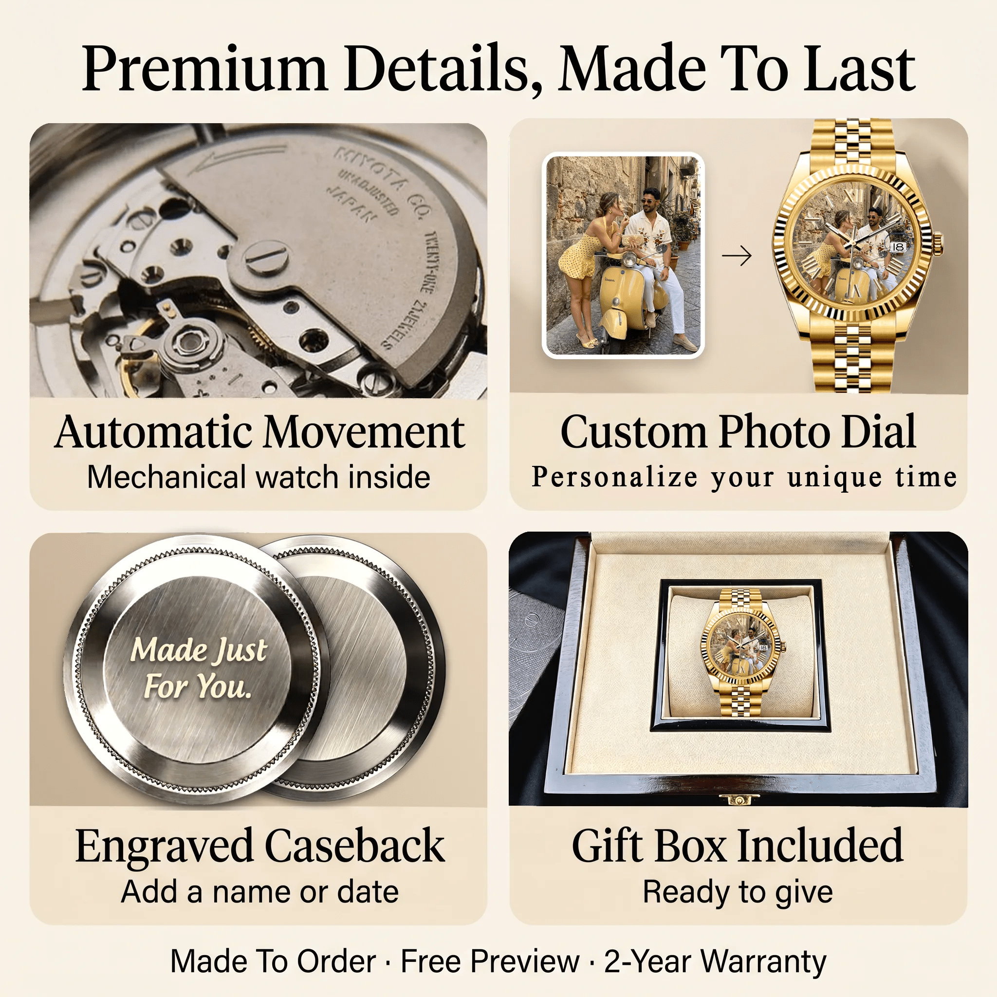 Daykeeper – Golden Silence - YATSSO CUSTOM WATCHES