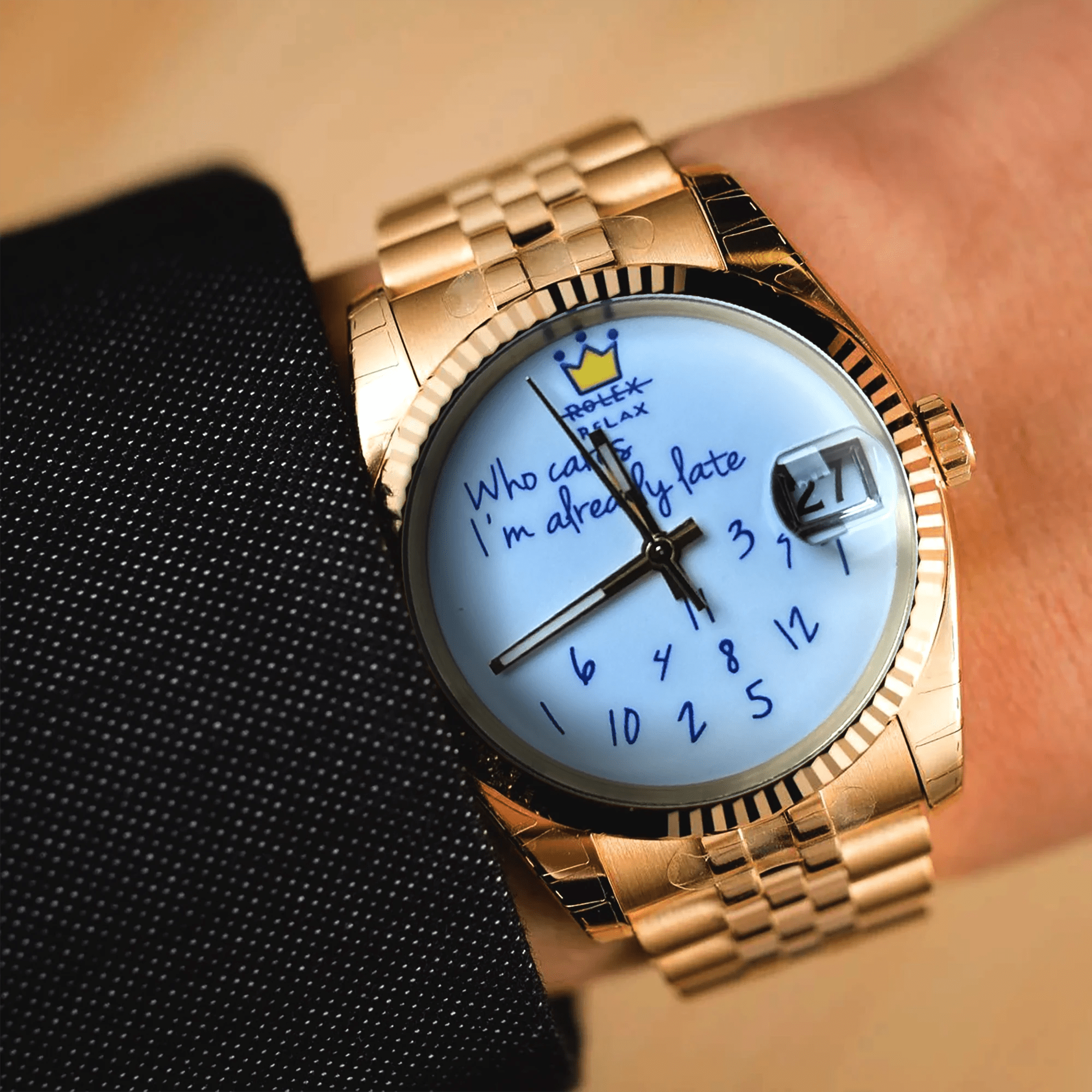 YATSSO Datejust CLASSIC RELAX - 36mm Gold - YATSSO CUSTOM WATCHES