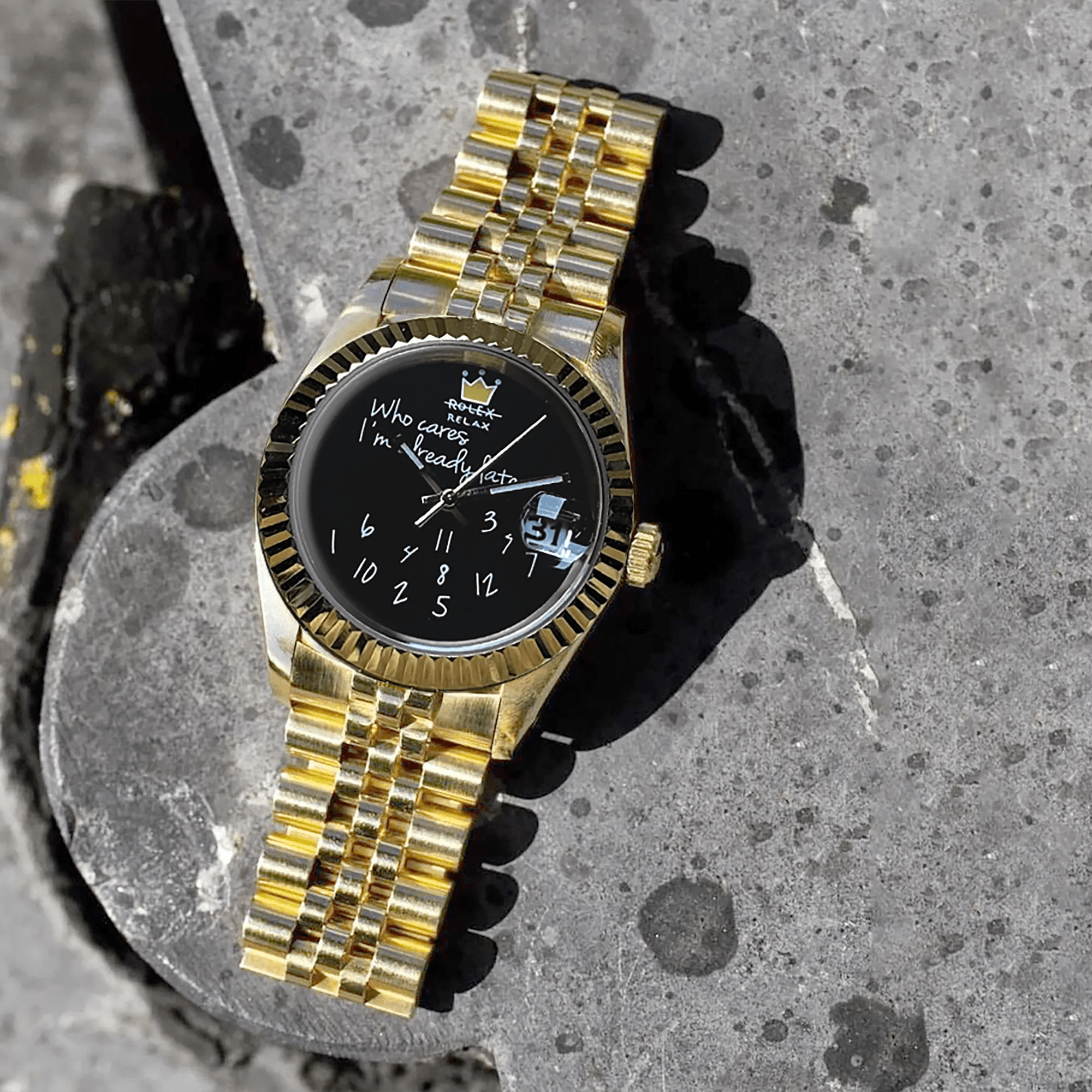 YATSSO Datejust CLASSIC RELAX - 40MM gold - YATSSO CUSTOM WATCHES