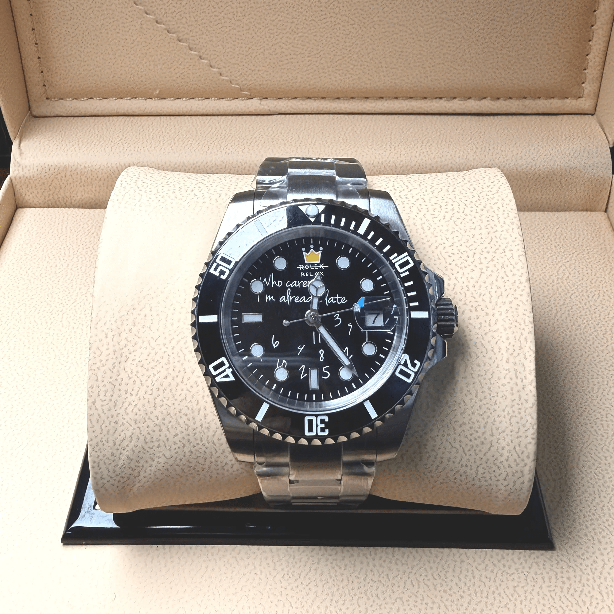 YATSSO Tidemaster CLASSIC RELAX - Black Dial - YATSSO CUSTOM WATCHES
