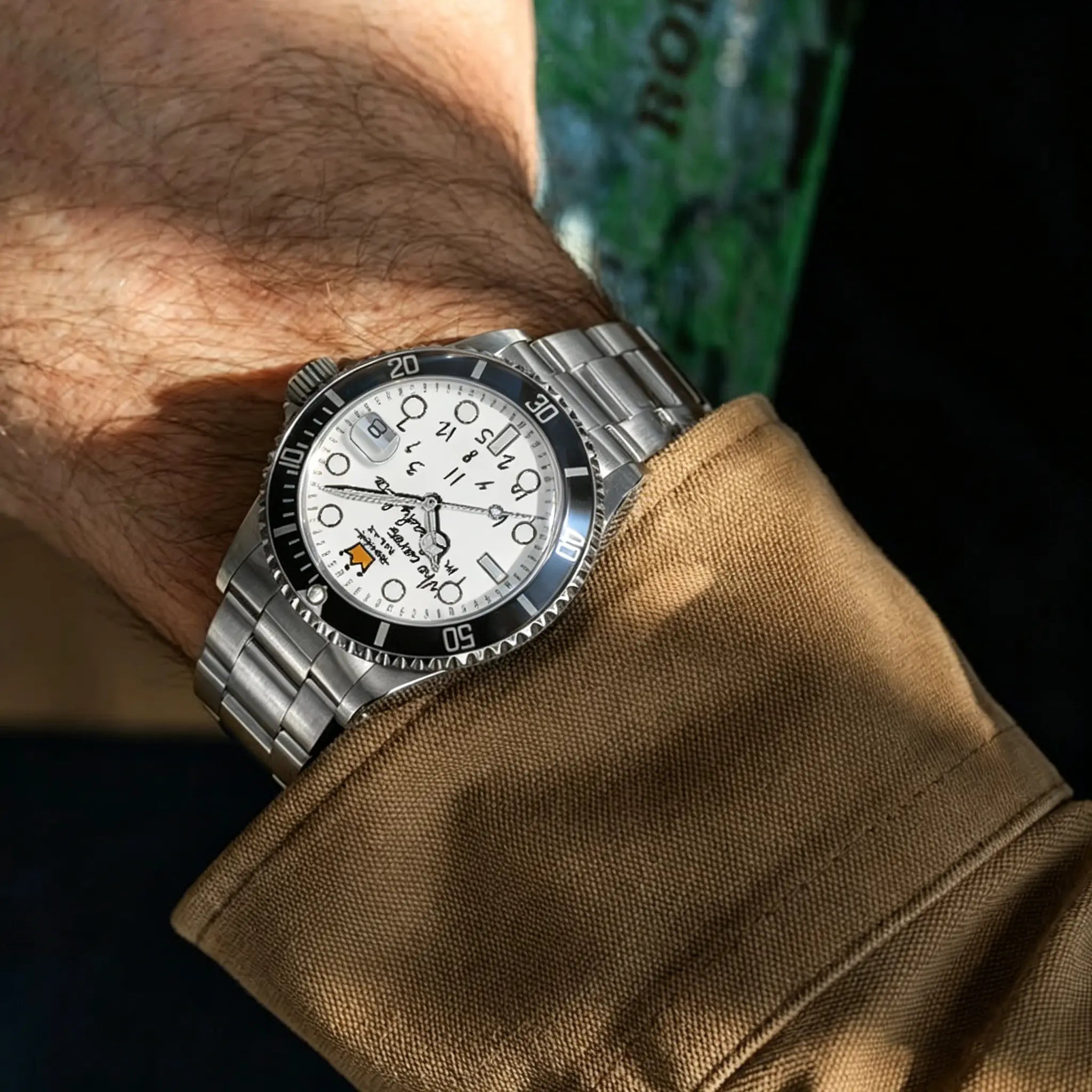 YATSSO Tidemaster CLASSIC RELAX - White Dial - YATSSO CUSTOM WATCHES