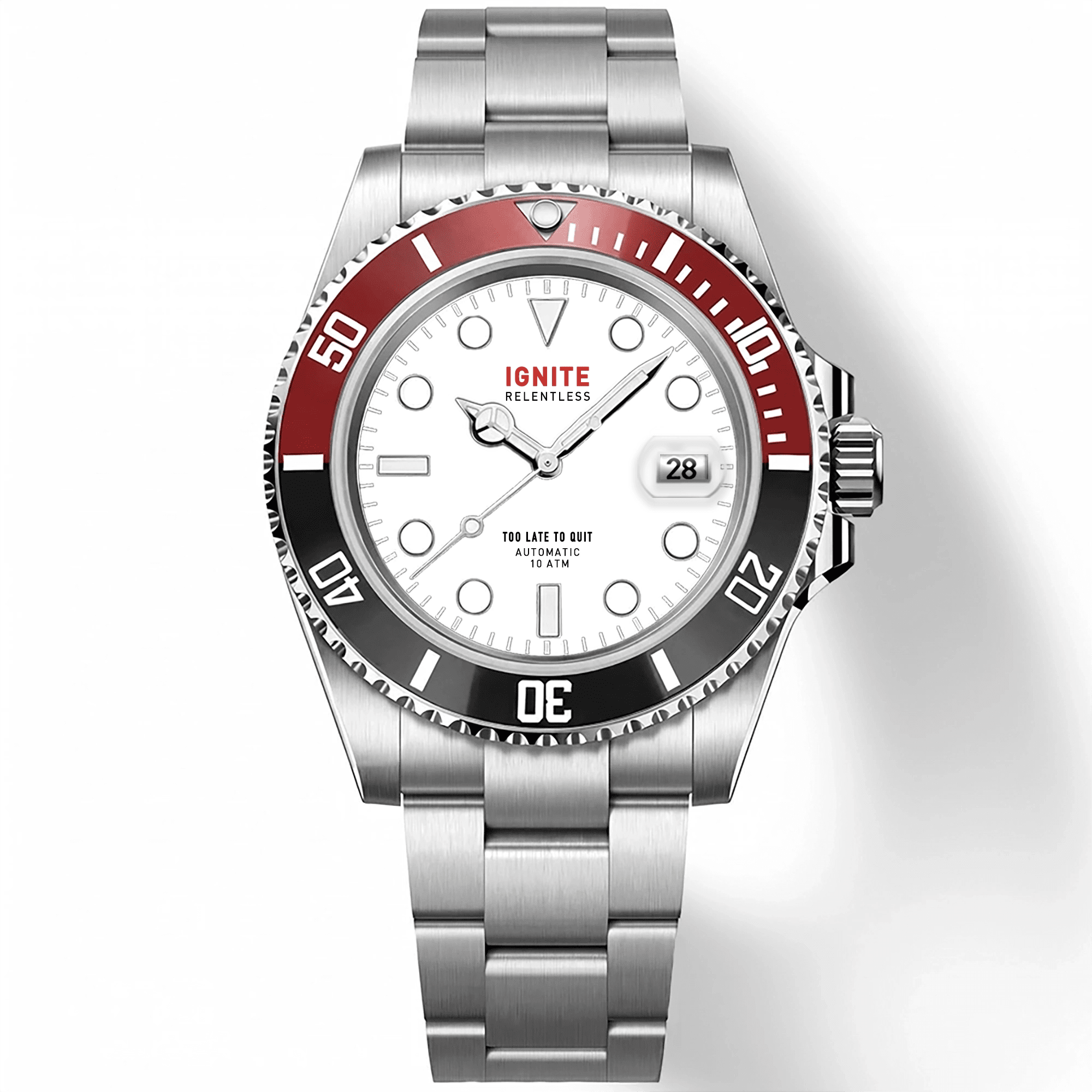 YATSSO Tidemaster IGNITE Two-Tone Watch - 10ATM Waterproof Automatic - YATSSO CUSTOM WATCHES