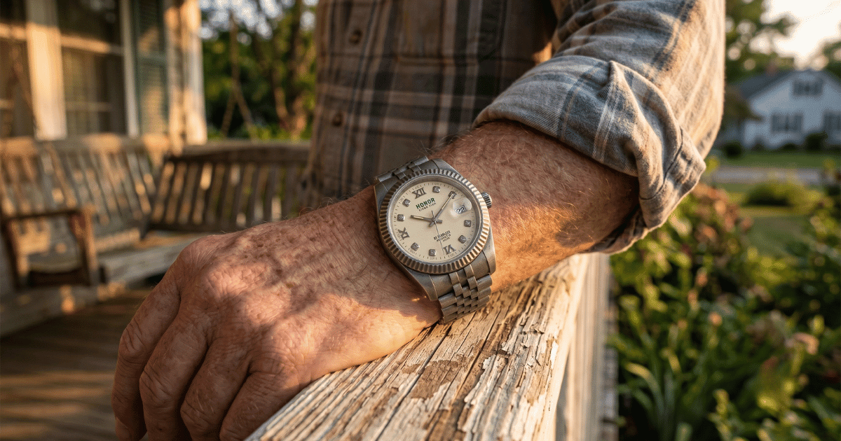 A Personalized Military Retirement Watch Gift for Dad - YATSSO CUSTOM WATCHES