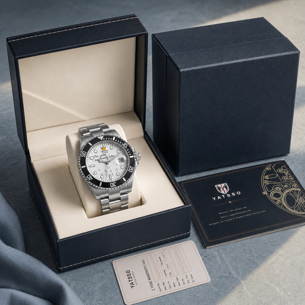 YATSSO Tidemaster CLASSIC RELAX - White Dial