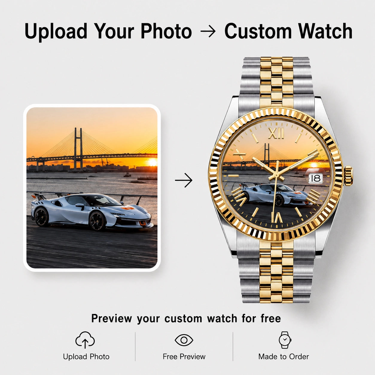 Daykeeper Two-Tone Custom Watch