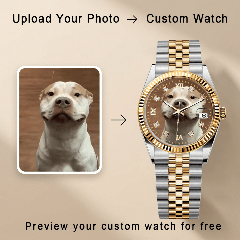 Daykeeper – Golden Pawprints - YATSSO CUSTOM WATCHES