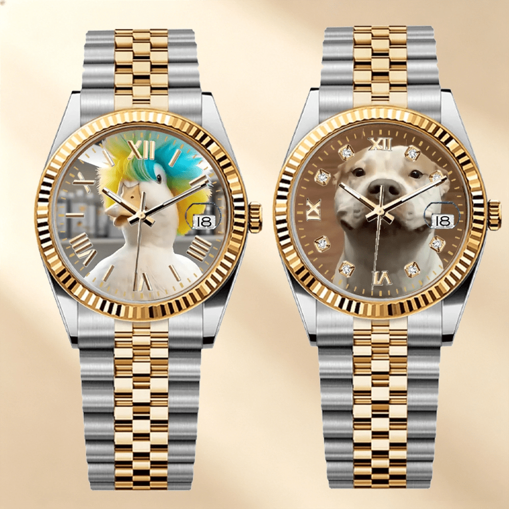 Daykeeper – Golden Pawprints - YATSSO CUSTOM WATCHES