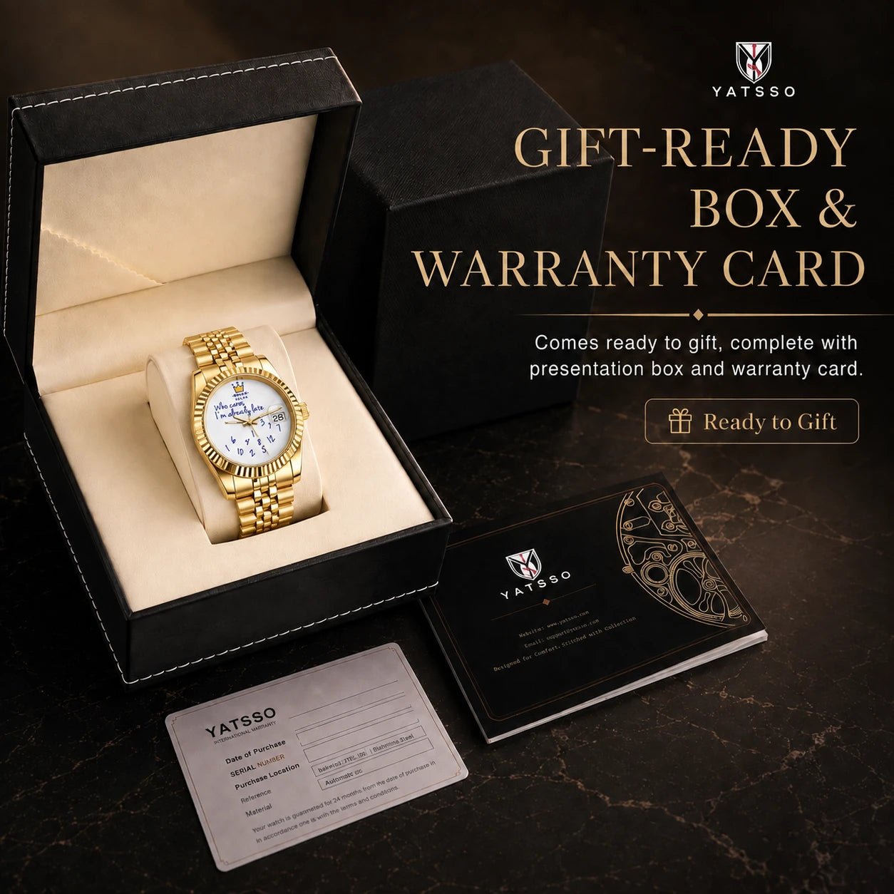 YATSSO Datejust CLASSIC RELAX - 40MM gold - YATSSO CUSTOM WATCHES