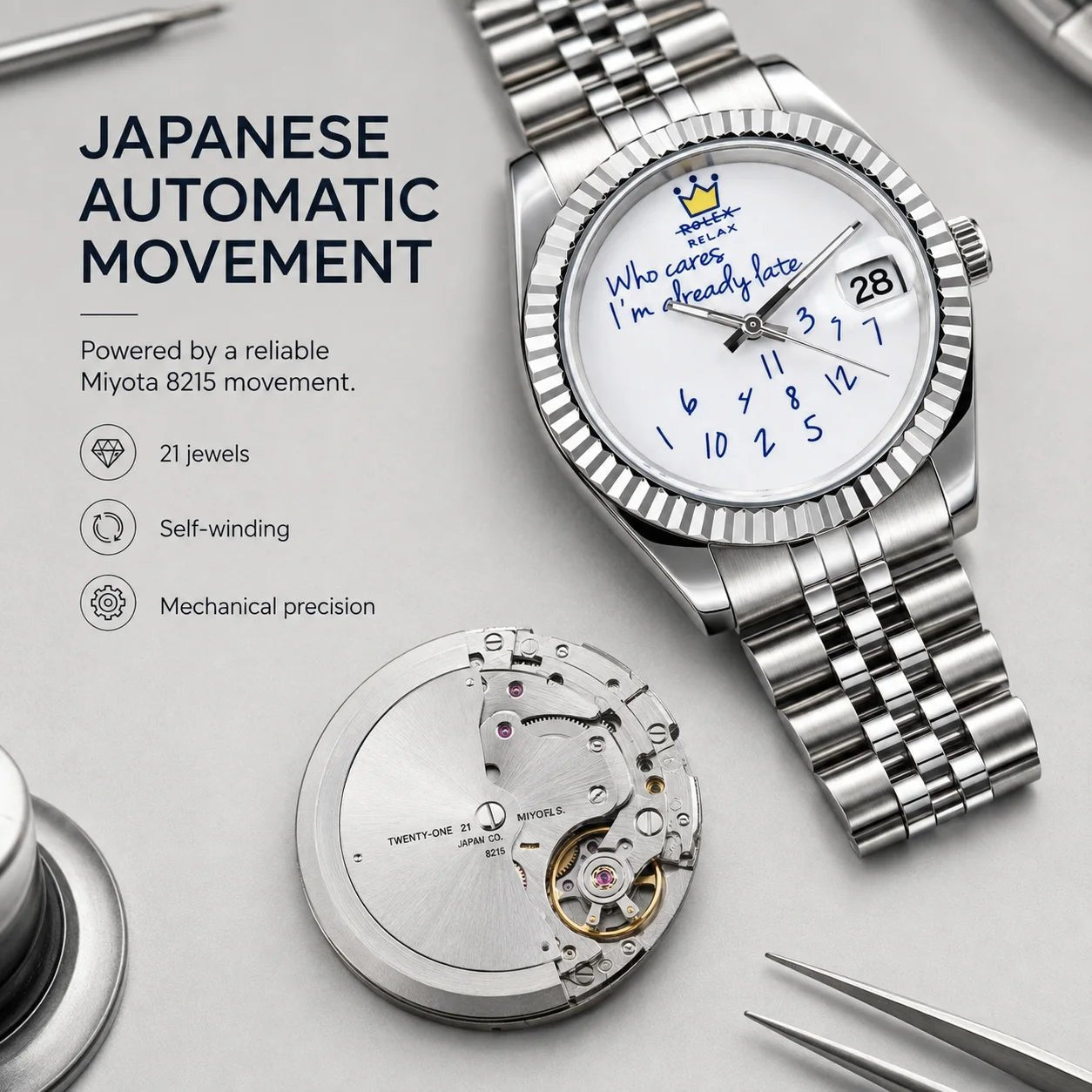 YATSSO RELAX ALREADY LATE Automatic Watch - YATSSO CUSTOM WATCHES