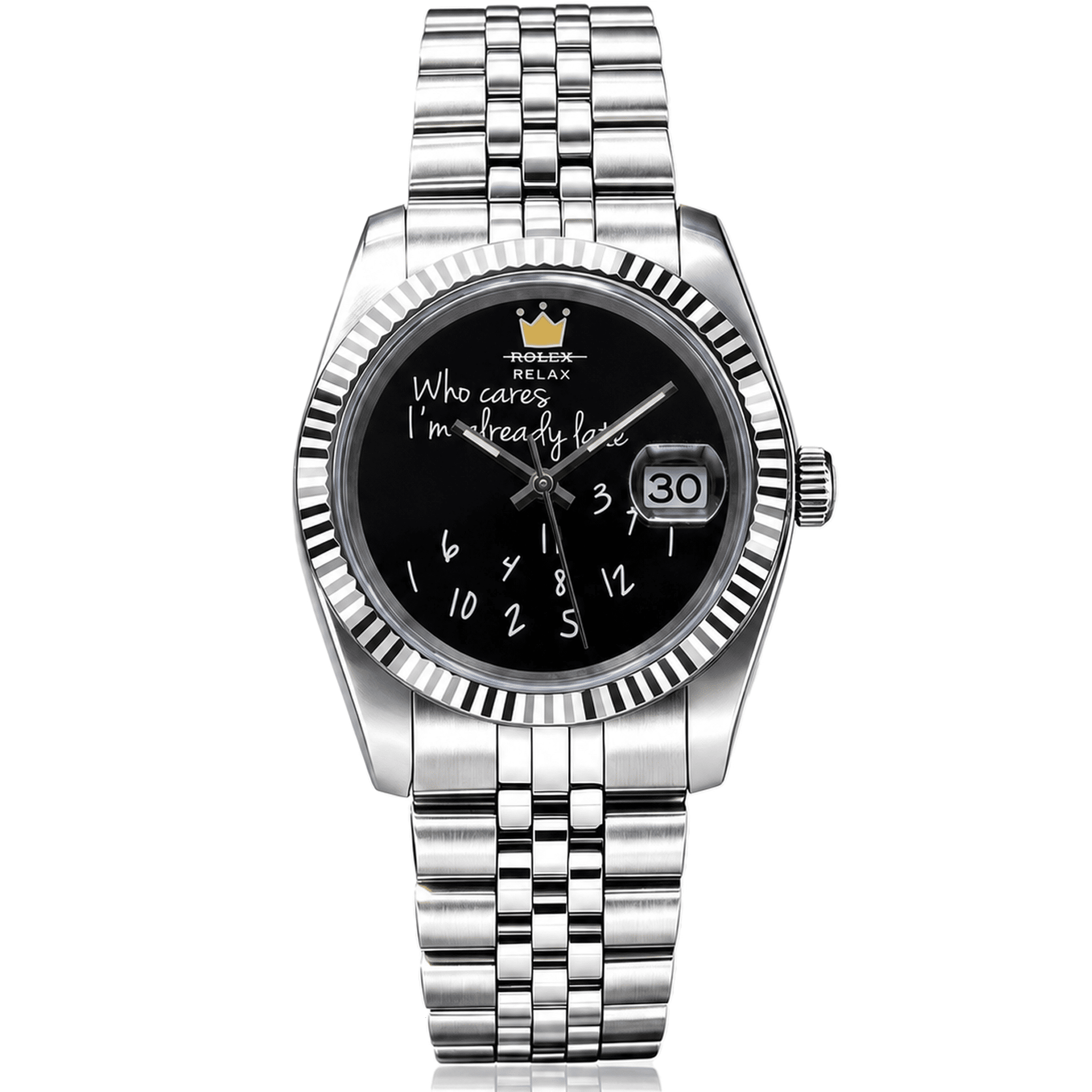 Yatsso Relax Automatic Who Cares Automatic Gold Watches - YATSSO CUSTOM WATCHES
