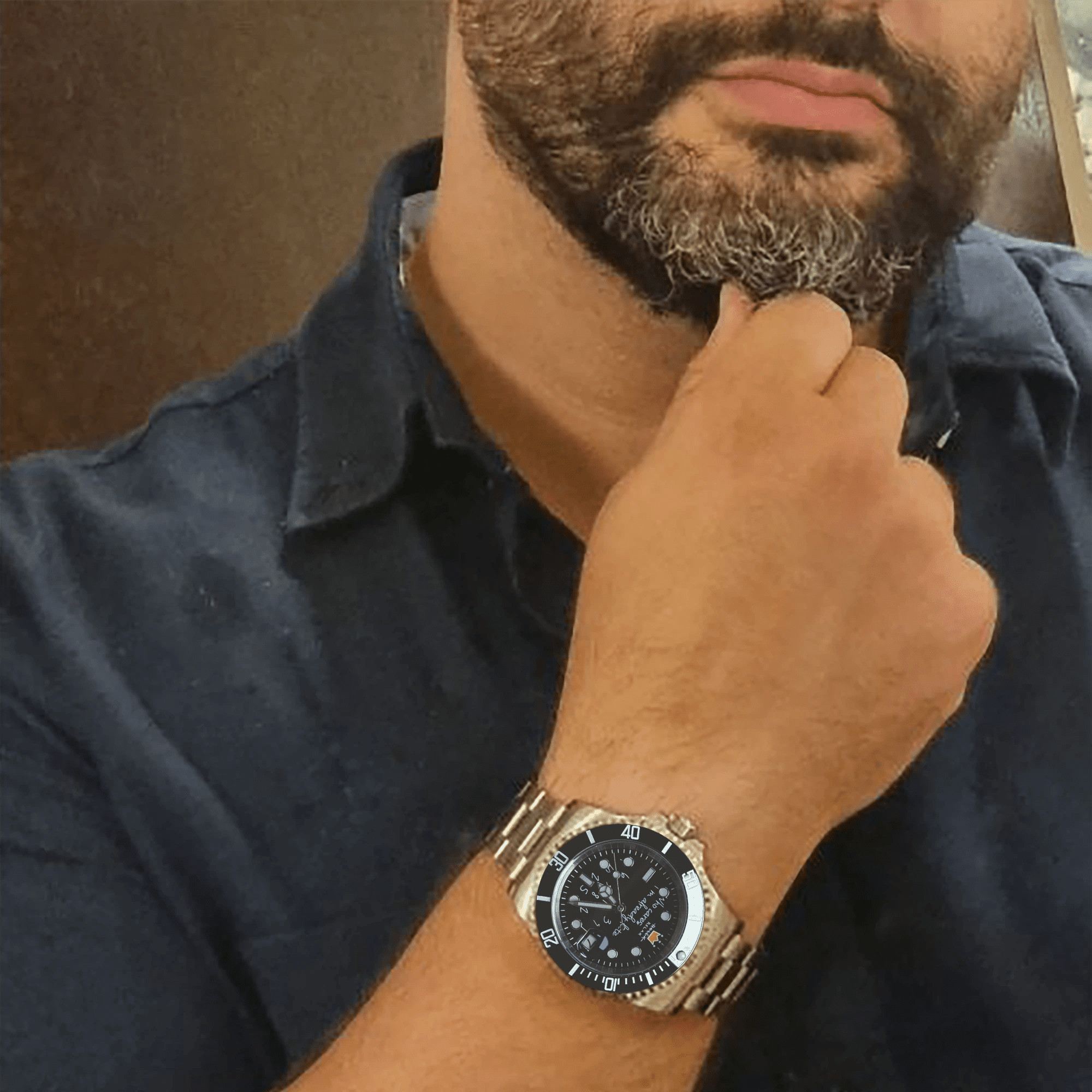YATSSO Tidemaster CLASSIC RELAX - Black Dial - YATSSO CUSTOM WATCHES