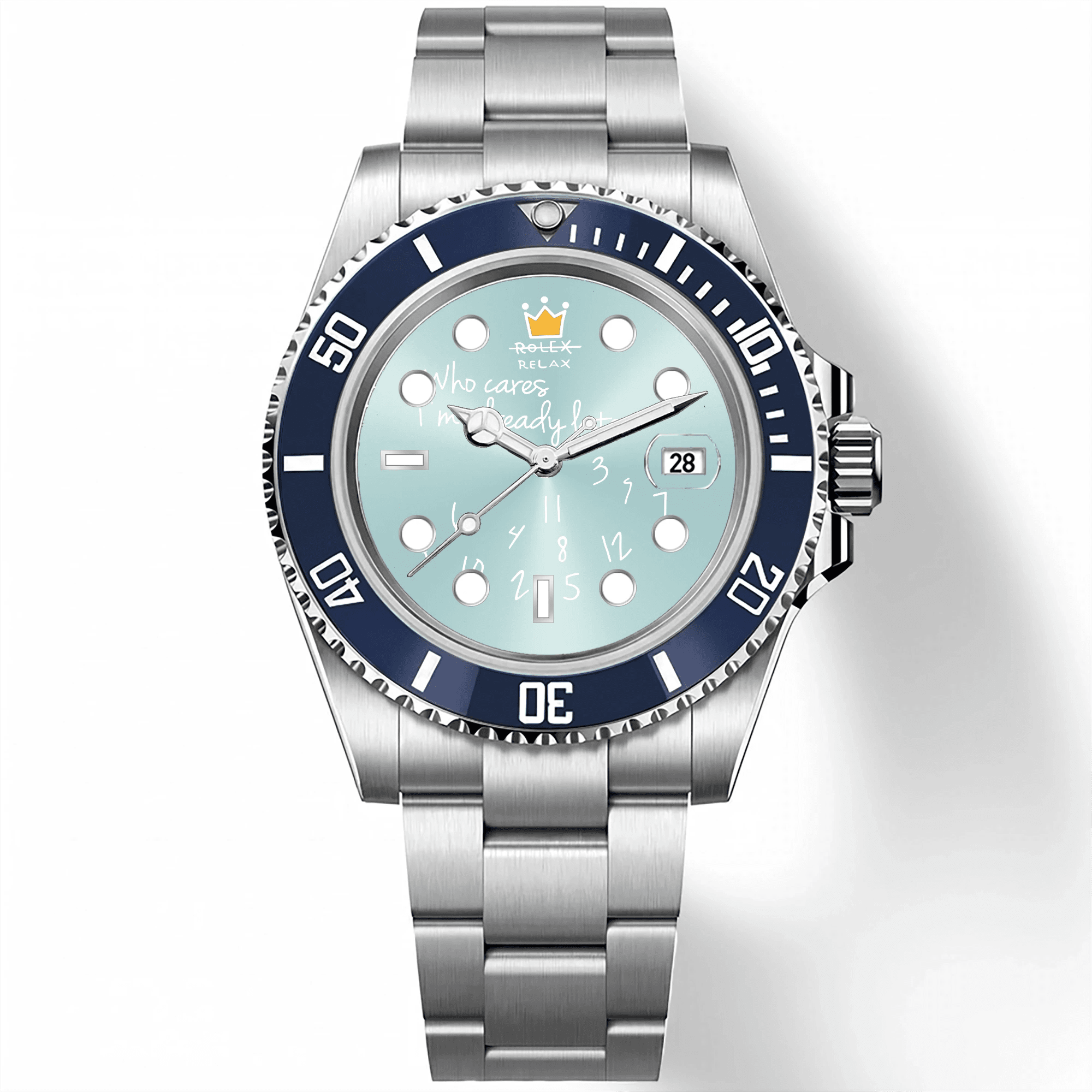 YATSSO Tidemaster CLASSIC RELAX - Light Blue - YATSSO CUSTOM WATCHES