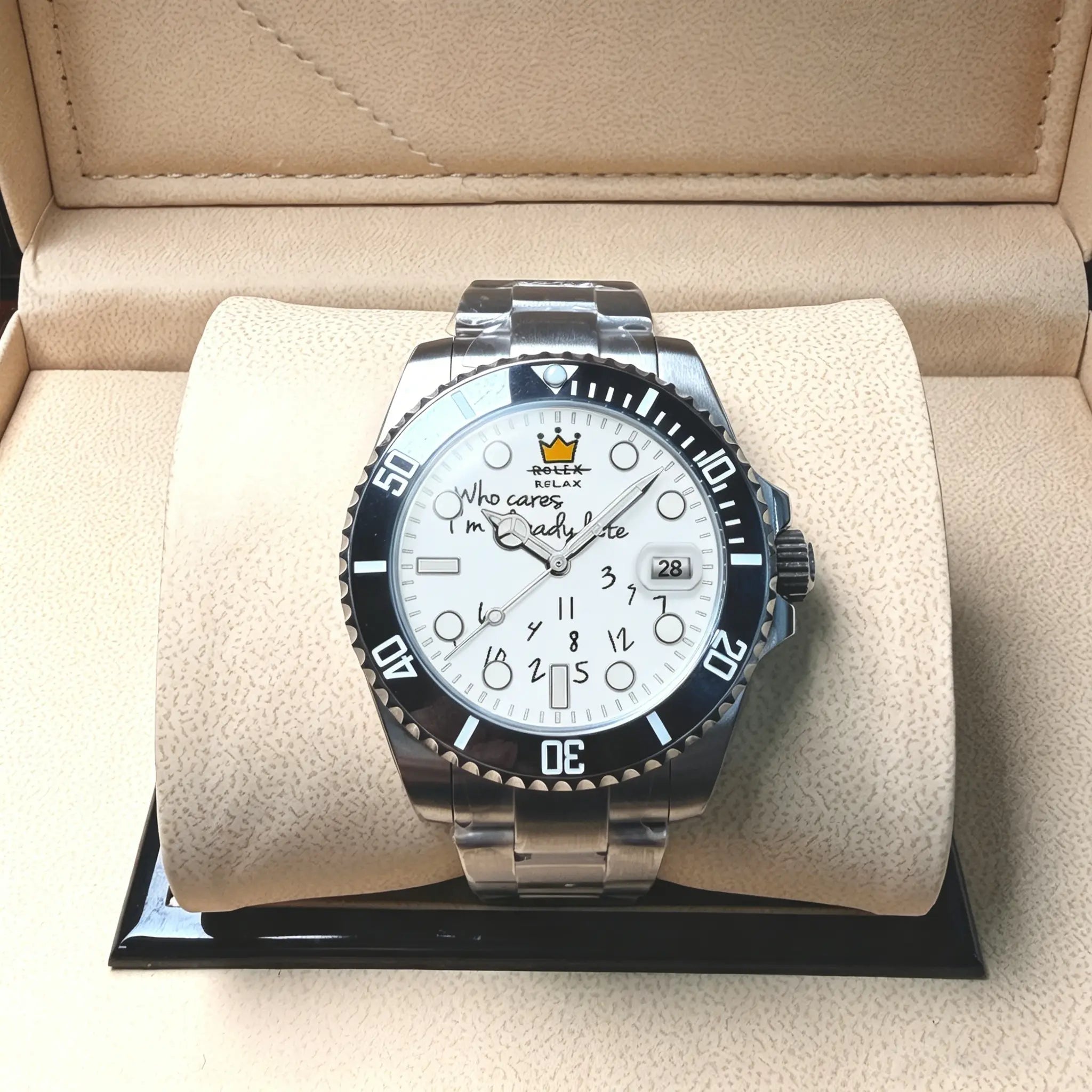 YATSSO Tidemaster CLASSIC RELAX - White Dial - YATSSO CUSTOM WATCHES